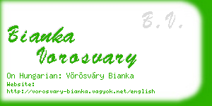 bianka vorosvary business card