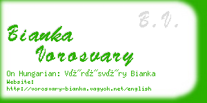 bianka vorosvary business card